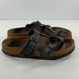 Birkenstock Mayari Black Birko-Flor Toe Loop Sandals Womens 36 L5 M3